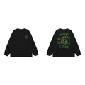 Anti Social Social Club Snake Green Logo Long Sleeve T-Shirt - Black