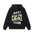 Anti Social Social Club Yellow Circle Logo Hoodie - Black/White