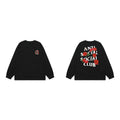 Anti Social Social Club Rose Logo Long Sleeve T-Shirt - Black