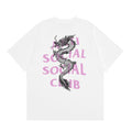 Anti Social Social Club Dragon Pink Logo T-Shirt - White