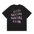 Anti Social Social Club Dragon Pink Logo T-Shirt - Black