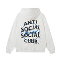 Anti Social Social Club Blue Circle Logo Hoodie - White/Black